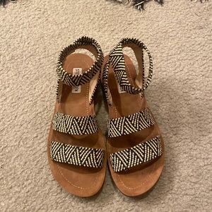 STEVE MADDEN Tribal Print Sandals